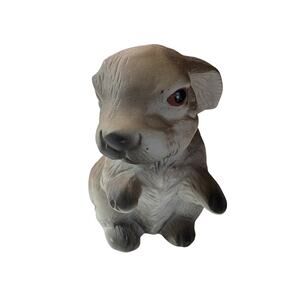 Vintage Unmarked Bisque Porcelain Rabbit Figurine -Collectible Hare Bunny Statue